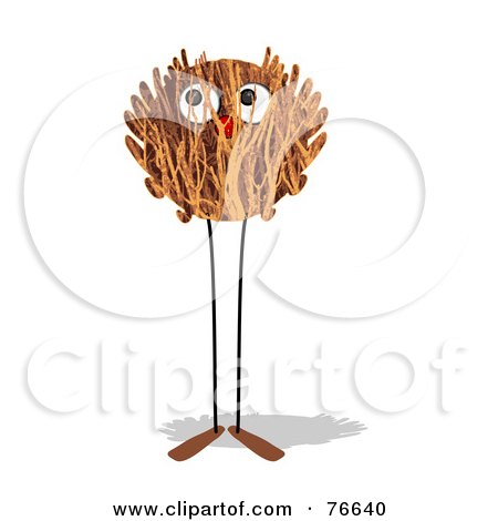 Royalty-Free (RF) Clipart Illustration of a Leggy Twig Ball Creature by NL shop
