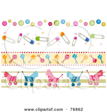 baby toys clipart borders
