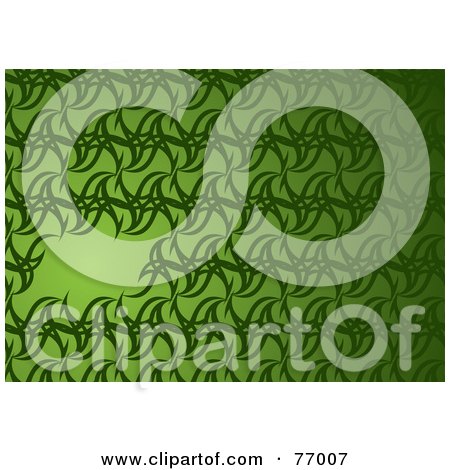 Royalty-Free (RF) Clipart Illustration of a Green Abstract Star Background With A Text Box by michaeltravers