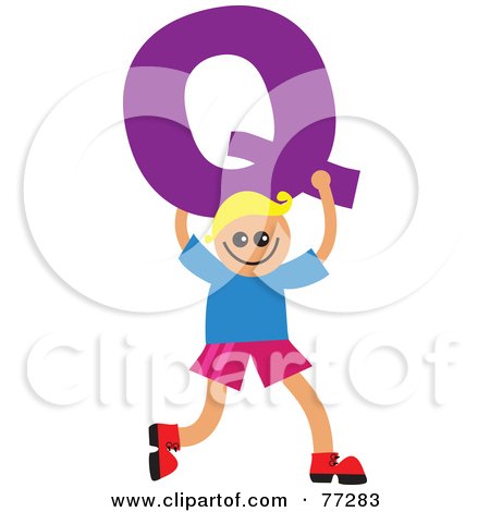 Royalty-Free (RF) Clipart Illustration of an Alphabet Kid Holding A Letter; Boy Holding Q by Prawny