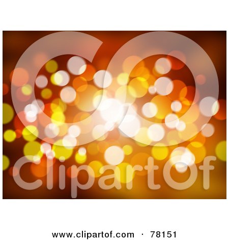Royalty-Free (RF) Clipart Illustration of a Red And Orange Christmas Sparkle Background by KJ Pargeter