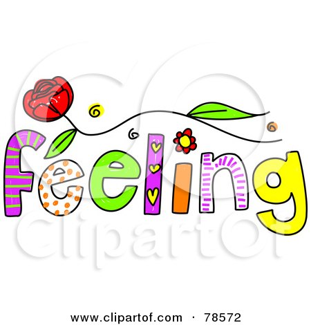 Royalty-Free (RF) Clipart Illustration of a Colorful Feeling Word by Prawny