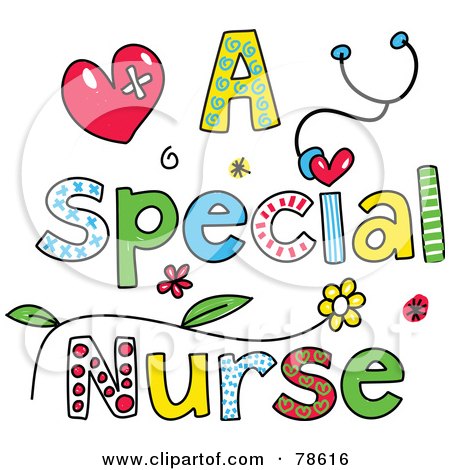 Royalty-Free (RF) Clipart Illustration of Colorful Letters Spelling A Special Nurse by Prawny
