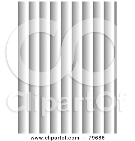 Royalty-Free (RF) Clipart Illustration of a Background Of Light Behind White Vertical Blinds by oboy