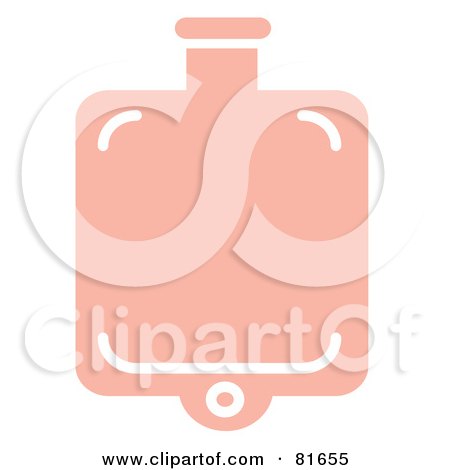 Royalty-Free (RF) Clipart Illustration of a Shiny Pink Hot Water Bottle by Andy Nortnik