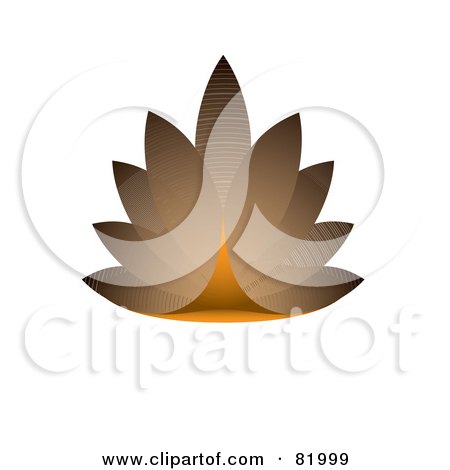 Royalty-Free (RF) Clipart Illustration of an Aged 3d Eco Leaf Design by michaeltravers