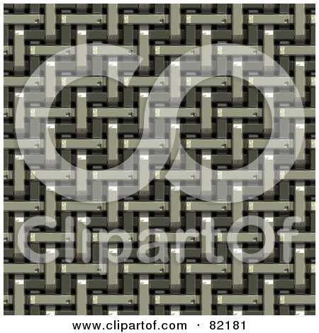 Royalty-Free (RF) Clipart Illustration of a Seamless Metal Mesh Pattern Background by Arena Creative