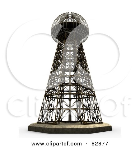 Royalty-Free Stock Illustration Of Magnifying Transmitter, Also Known As The Wardenclyffe Tower by Leo Blanchette
