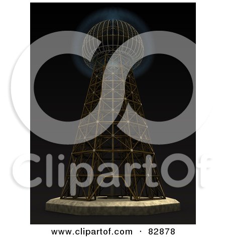 Royalty-Free Stock Illustration Of The Magnifying Transmitter, The Wardenclyffe Tower by Leo Blanchette