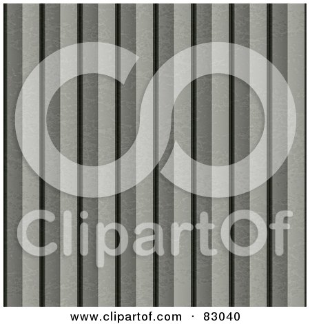 Royalty-Free (RF) Clipart Illustration of a Seamless Corrugated Metal Patterned Background by Arena Creative