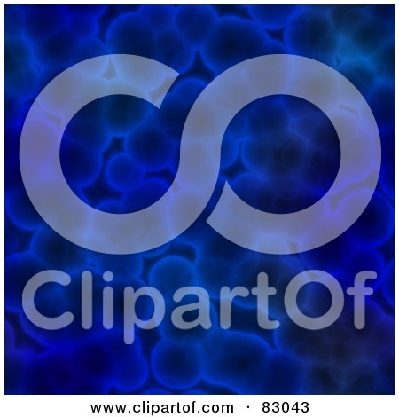 Royalty-Free (RF) Clipart Illustration of a Seamless Blue Cell Patterned Background by Arena Creative