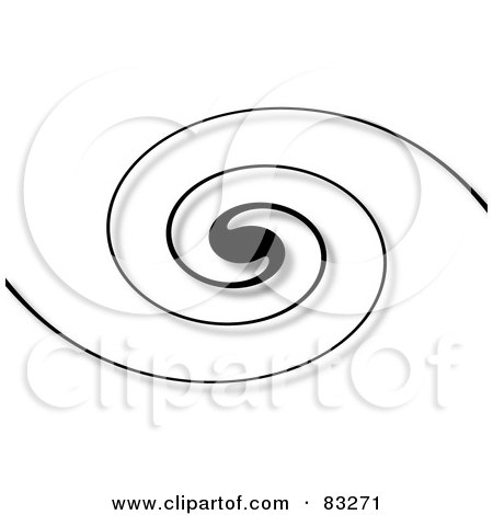 Background Of A Black Swirl With A Shadow On White Posters, Art Prints