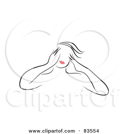 Royalty-Free (RF) Clipart Illustration of an Abstract Man With A