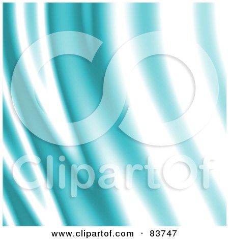 Royalty-Free (RF) Clipart Illustration of a Blurry Abstract Blue And White Wave Background by Arena Creative