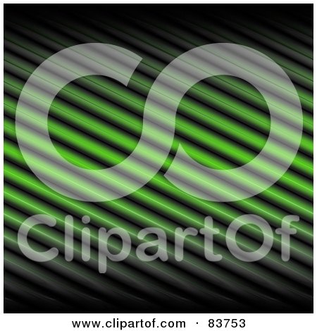 Royalty-Free (RF) Clipart Illustration of a Diagonal Black And Green Diagonal Stripe Background by Arena Creative