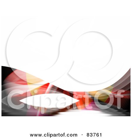 Royalty-Free (RF) Clipart Illustration of a Fractal Swoosh Along A White Background by Arena Creative