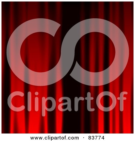 Royalty-Free (RF) Clipart Illustration of a Red And Black Seamless Curtain Background by Arena Creative