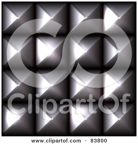 Royalty-Free (RF) Clipart Illustration of a Studded Texture On Black by Arena Creative