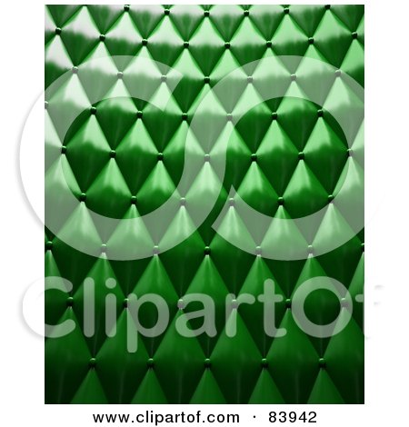 Royalty-Free (RF) Clipart Illustration of a 3d Textured Background Of Green Upholstery by Mopic