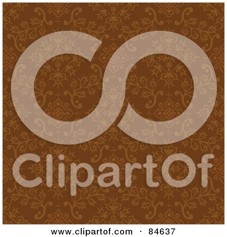 Royalty-Free (RF) Clipart Illustration of a Seamless Repeat Background Of Brown Diamonds On Brown by BestVector