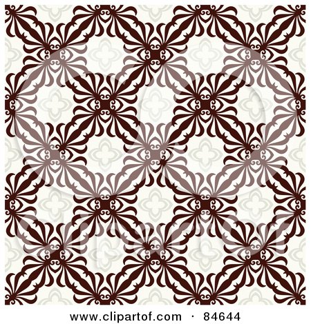 Royalty-Free (RF) Clipart Illustration of a Seamless Repeat Background Of Brown Crest Designs by BestVector