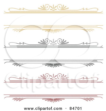 Royalty-Free (RF) Clipart Illustration of a Digital Collage Of Yellow, Black And Red Border Text Boxes On White by BestVector