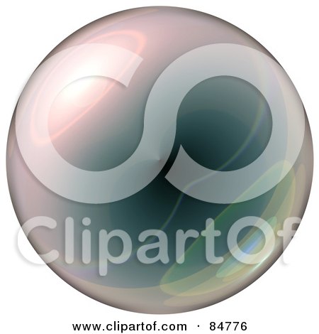 Royalty-Free (RF) Clipart Illustration of a Shiny Glass Orb Or Sphere by Arena Creative
