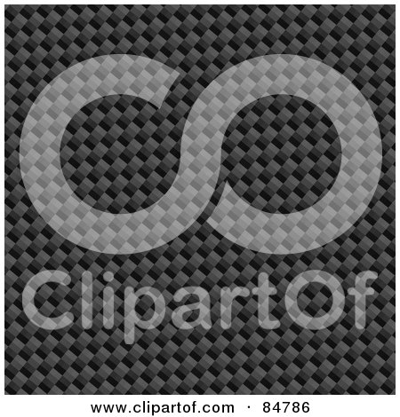 Royalty-Free (RF) Clipart Illustration of a Textured Carbon Fiber Background In Gray - Version 5 by Arena Creative