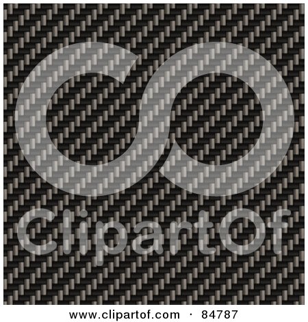 Royalty-Free (RF) Clipart Illustration of a Textured Carbon Fiber Background In Gray - Version 3 by Arena Creative