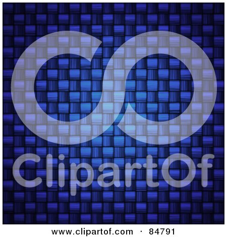 Royalty-Free (RF) Clipart Illustration of a Textured Carbon Fiber Background In Blue - Version 3 by Arena Creative