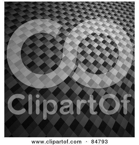Royalty-Free (RF) Clipart Illustration of a Textured Carbon Fiber Background In Gray - Version 6 by Arena Creative