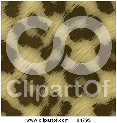 Royalty-Free (RF) Clipart Illustration of a Textured Background Of Leopard Print Fur Pattern by Arena Creative