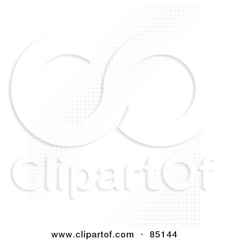 Royalty-Free (RF) Clipart Illustration of a Background Of Faint Fading Grid Lines On White by Arena Creative