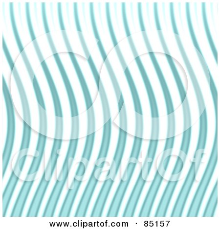 Royalty-Free (RF) Clipart Illustration of a Blue And White Wavy Line Pattern Background by Arena Creative