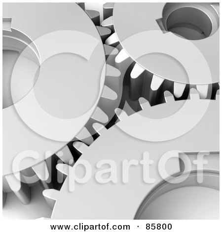 Royalty-Free (RF) Clipart Illustration of 3d Cogwheels Flat by Mopic
