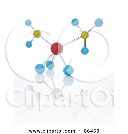 Royalty-Free (RF) Clipart Illustration of a 3d Particle Of Colorful Orbs On White by Mopic