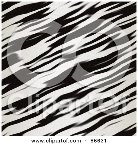 Royalty-Free (RF) Clipart Illustration of a Diagonal Zebra Print Background by Arena Creative