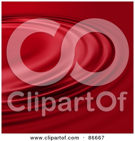 Royalty-Free (RF) Clipart Illustration of a Background Of Rippling Red Liquid by Arena Creative