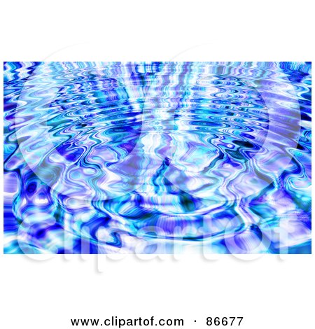 Royalty-Free (RF) Clipart Illustration of a Blue Plasma Ripple Background by Arena Creative