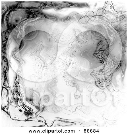 Royalty-Free (RF) Clipart Illustration of a Grungy Background Of Gray Swirls by Arena Creative