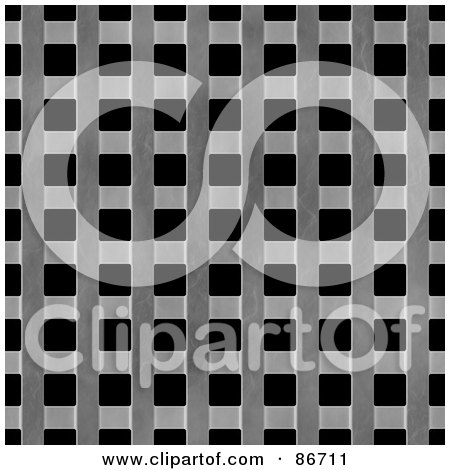 Royalty-Free (RF) Clipart Illustration of a Metal Weave Grate Background by Arena Creative