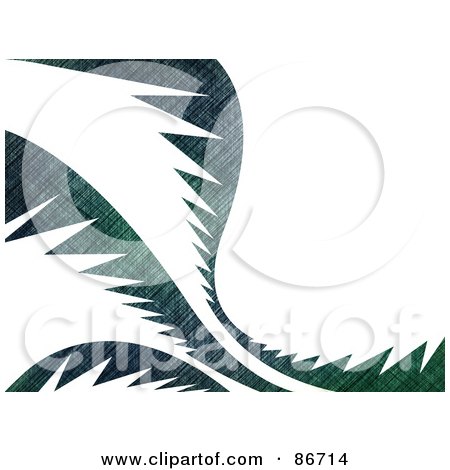 Royalty-Free (RF) Clipart Illustration of a Gradient Grungy Palm Leaves Background Over White by Arena Creative