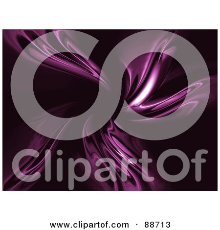Royalty-Free (RF) Clipart Illustration of a Purple Metallic Vortex On Black by elaineitalia