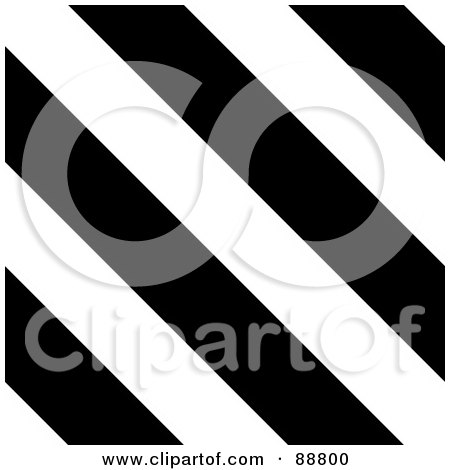Royalty-Free (RF) Clipart Illustration of a Diagonal Background Of Black And White Stripes by Arena Creative