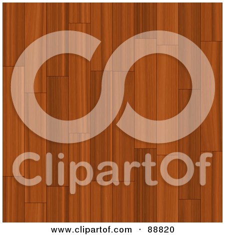 Royalty-Free (RF) Clipart Illustration of a Cherry Wood Floor Background by Arena Creative