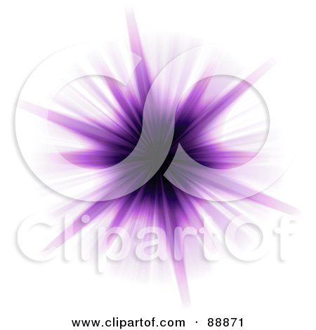 Royalty-Free (RF) Clipart Illustration of a Purple Burst on White by Arena Creative