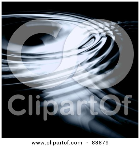 Royalty-Free (RF) Clipart Illustration of a Dark Surface With Ripples by Arena Creative