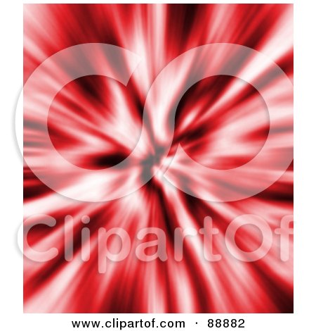 Royalty-Free (RF) Clipart Illustration of a Blurry Red Burst by Arena Creative