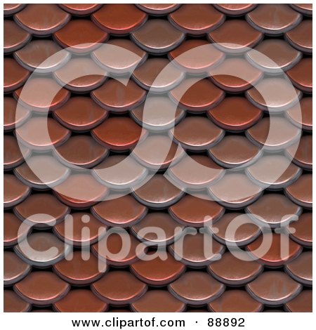 Royalty-Free (RF) Clipart Illustration of a Shingle Or Scales Background by Arena Creative