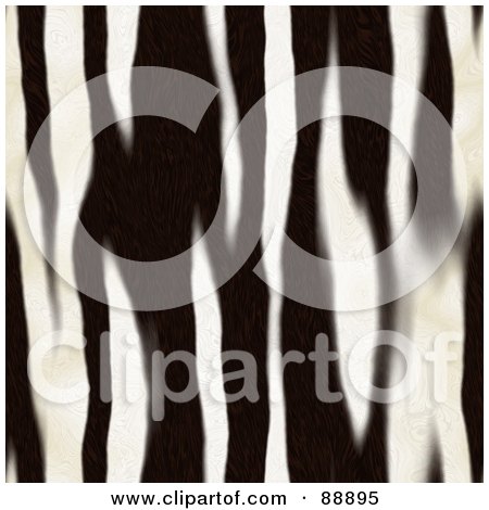 Royalty-Free (RF) Clipart Illustration of a Vertical Background Of Zebra Stripes by Arena Creative